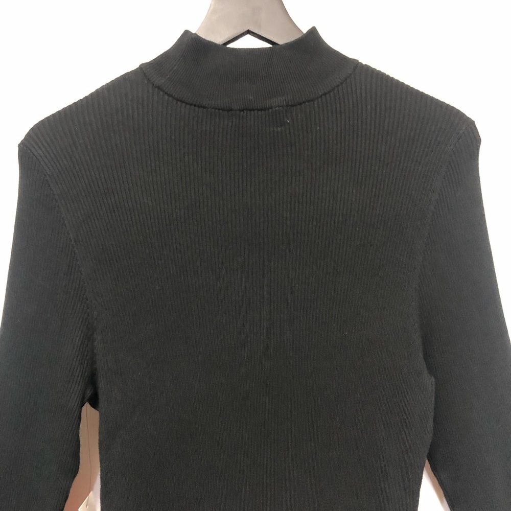 INTEMPO Long Sleeve Form Fitting Cutout Sweater Dress - Picture 10 of 15